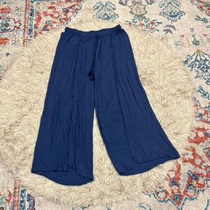 Roxy leg slit flowy pants size large